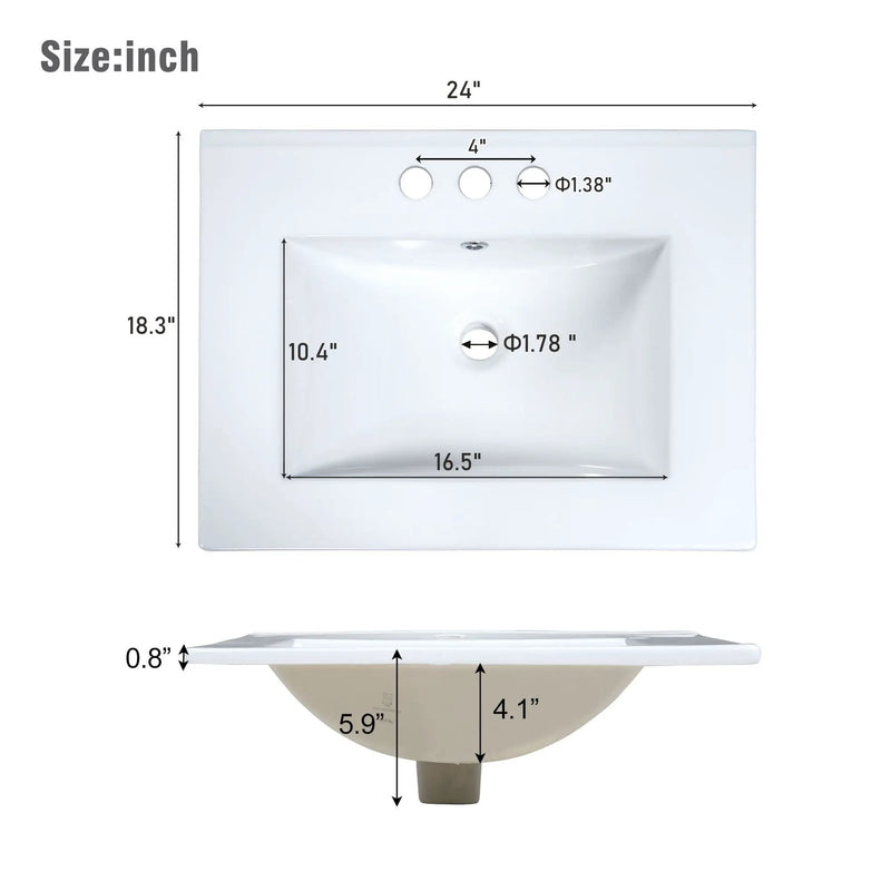 Modern Wall-Mounted Bathroom Vanity With 2 Drawers, Ideal For Small Bathrooms - Green by HouseOfZazla