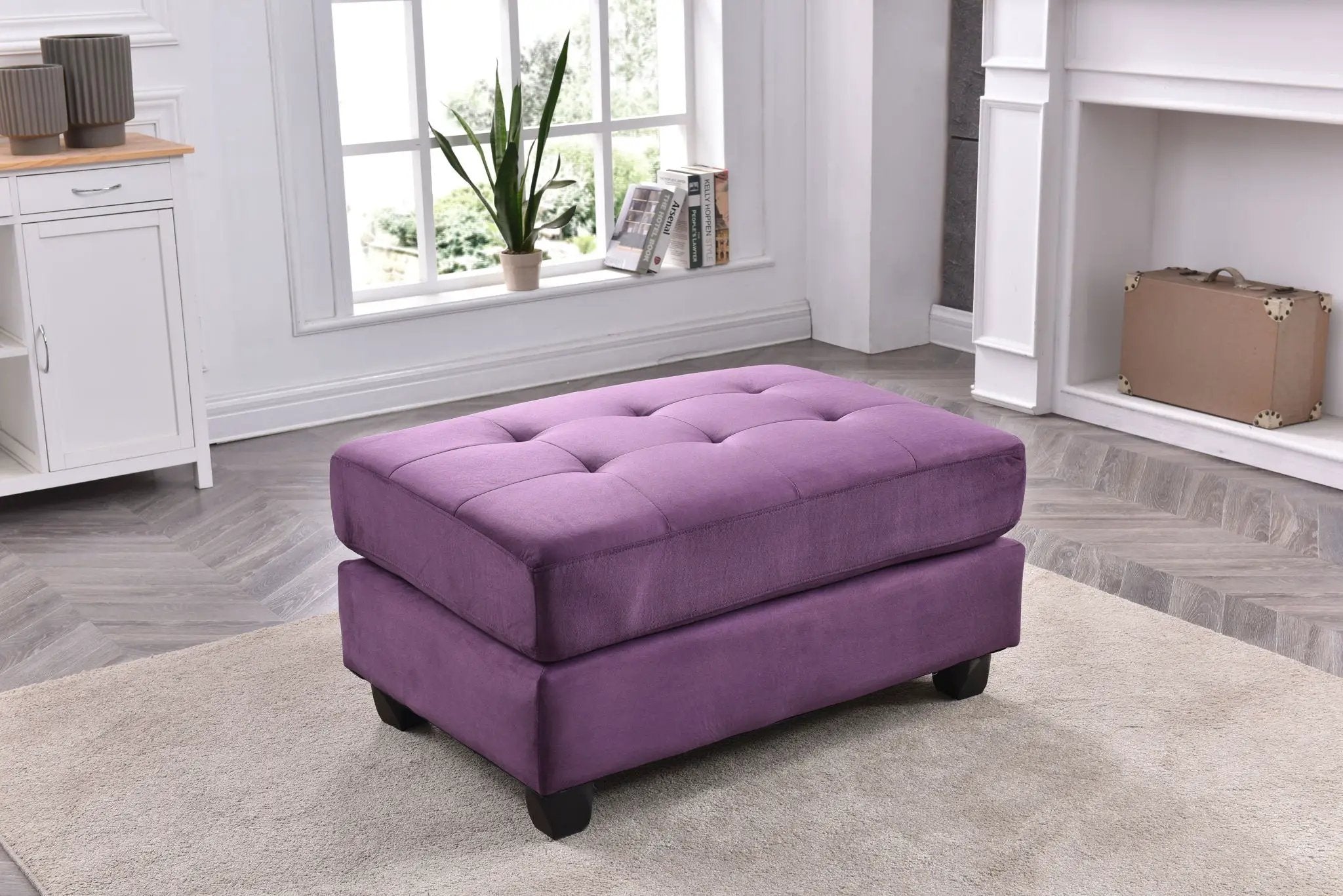 Chic Contemporary Ottoman by Unique Piece Furniture