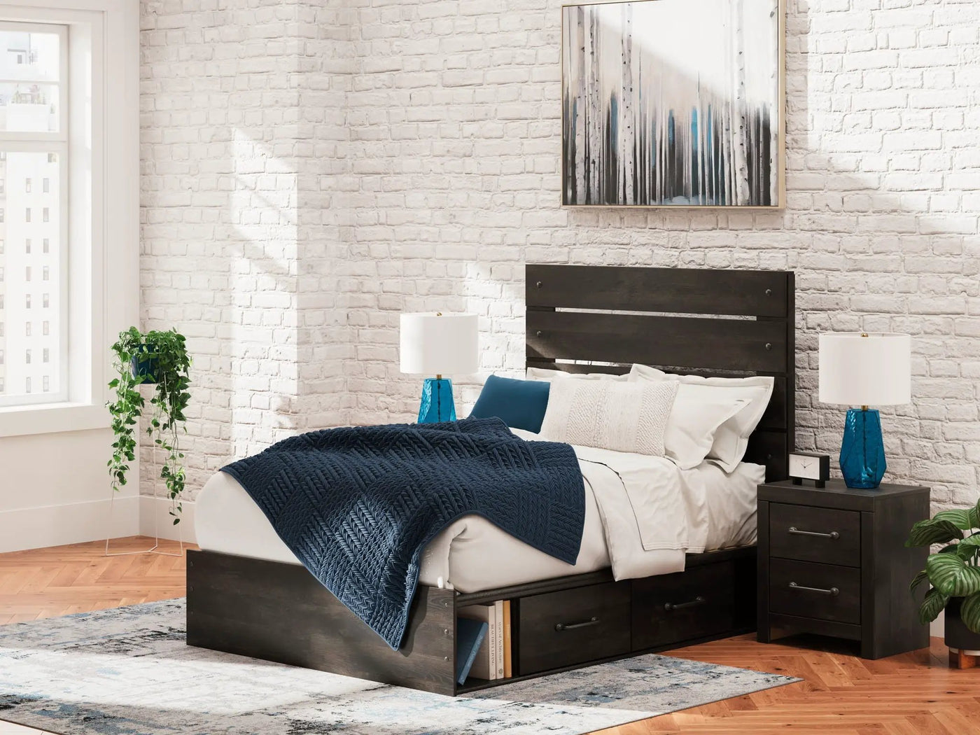 Hollivern - Panel Storage Bed by Unique Piece Furniture