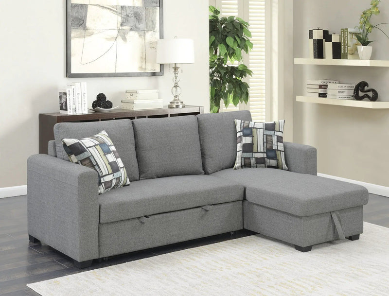 Pensole - Reversible Pop - Up Sleeper Sectional by Unique Piece Furniture