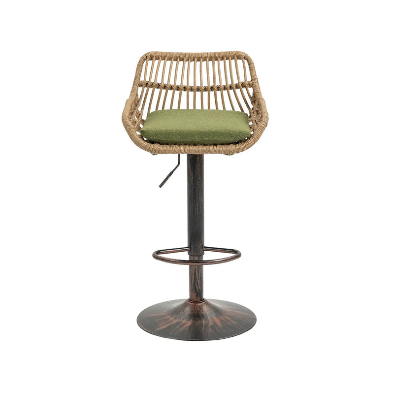 Modern Swivel Bar Stools Adjustable Counter Chairs With Footrest (Set of 2) by HouseOfZazla