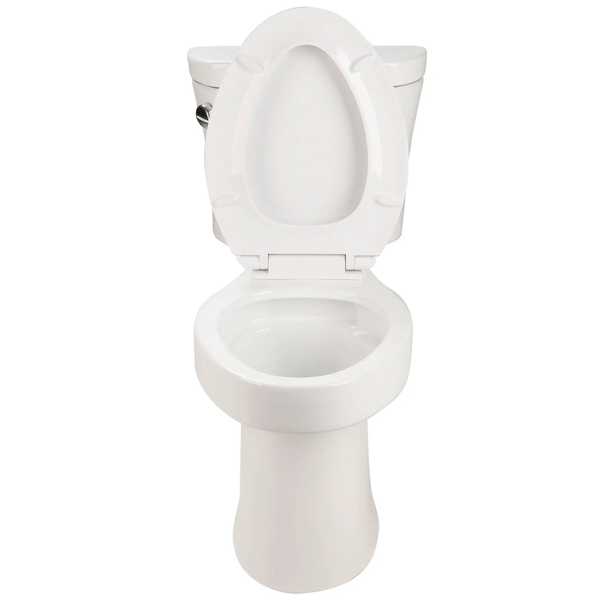 Gloss 2 Piece Toilet With 1.28 Gpf Tornado Flush, Rimless Bowl, Soft Closing Seat - Gloss White by HouseOfZazla