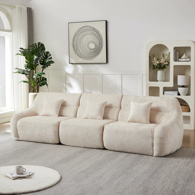 123.2-Inch Modern Luxury Curved Corner Sectional Sofa by HouseOfZazla