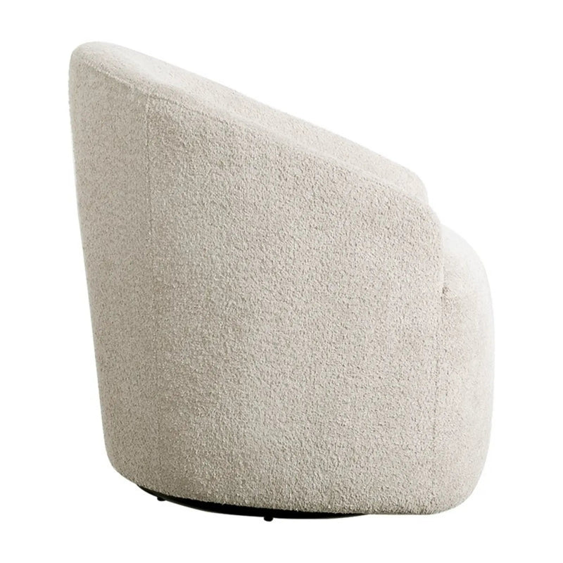 Upholstered 360 Degree Swivel Chair - Cream by Unique Piece Furniture