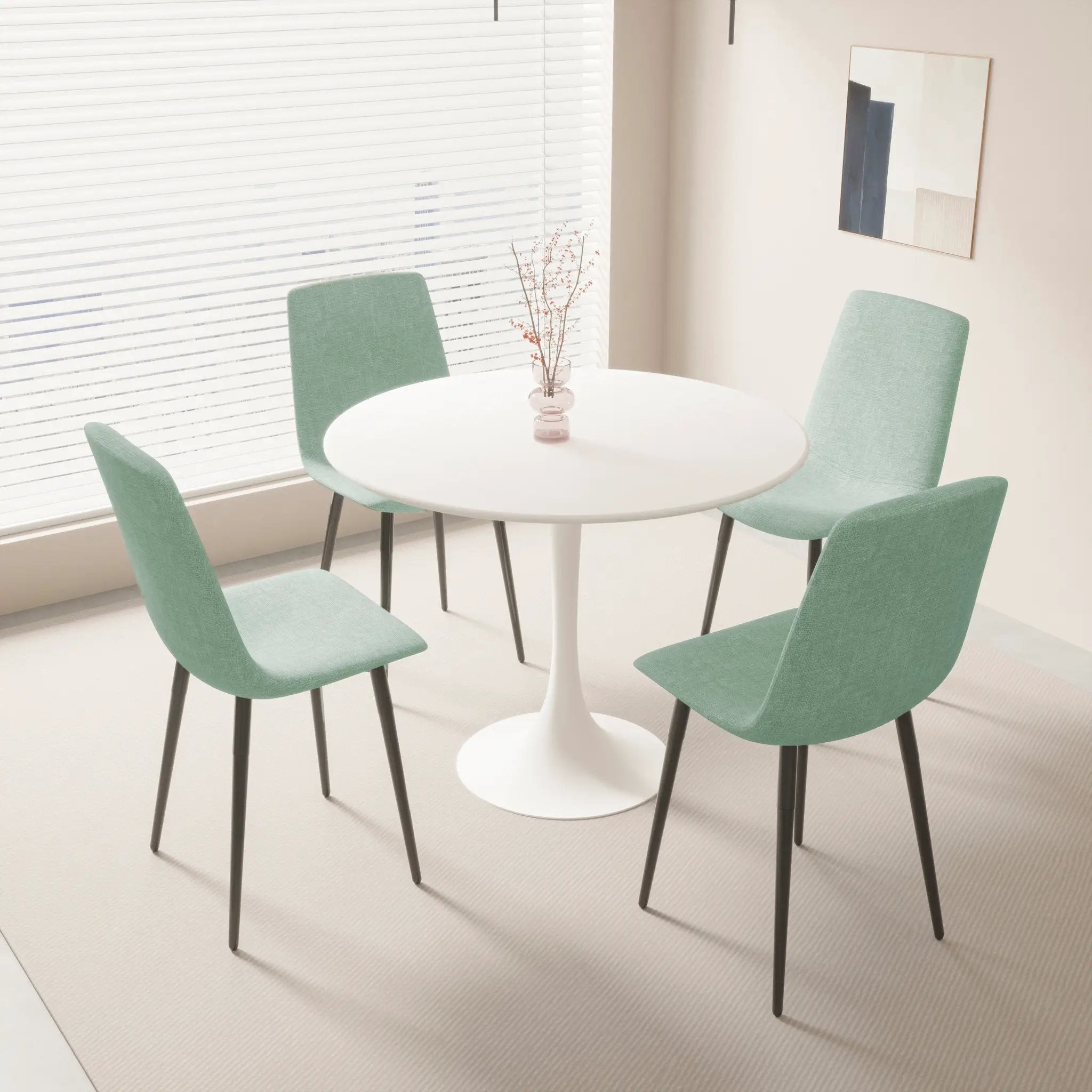 31.5" Dining Table in White by HouseOfZazla