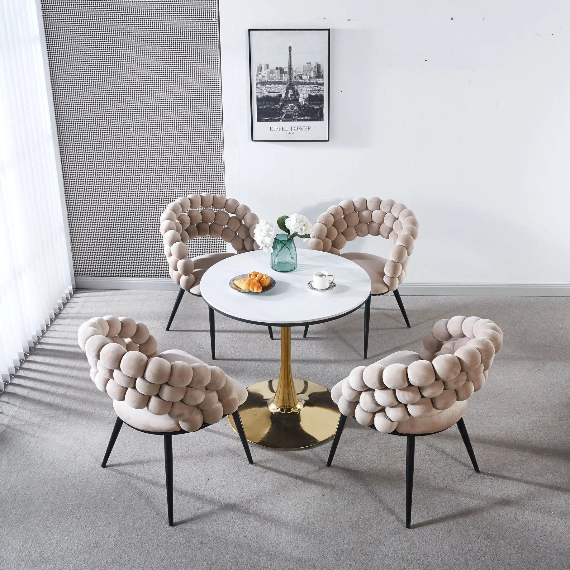Modern Chair With Tube Legs, Soft Cushions And Comfortable Backrest by HouseOfZazla