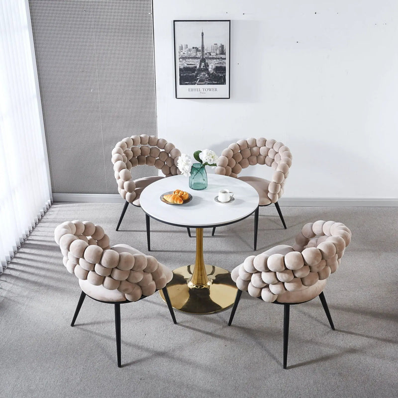 Modern Chair With Tube Legs, Soft Cushions And Comfortable Backrest by HouseOfZazla