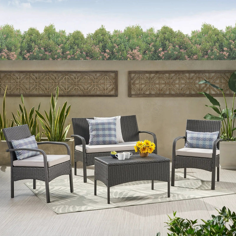 Cordoba KD Wicker 4 Piece Chat Set by HouseOfZazla