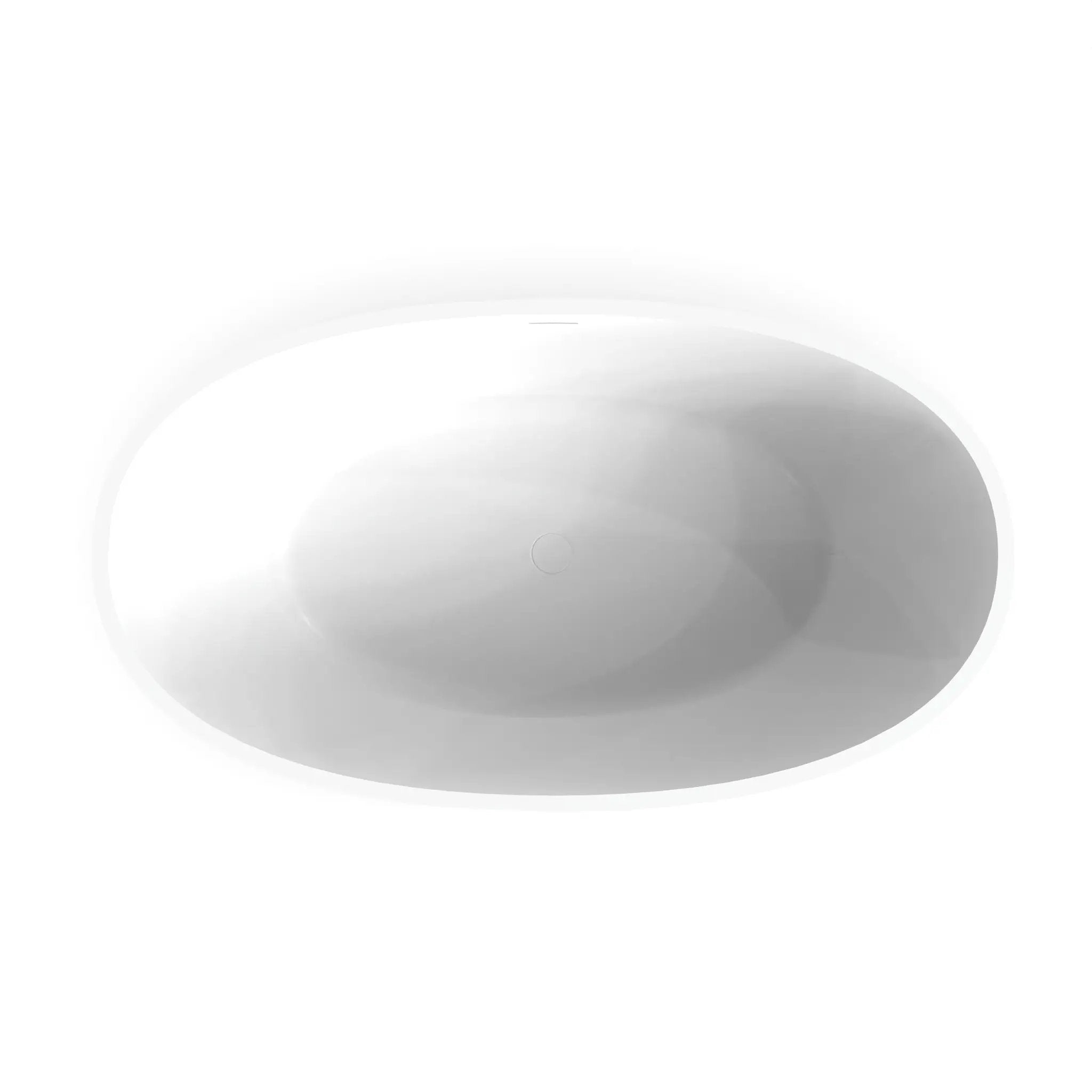 55 Inch Freestanding Solid Surface Soaking Bathtub by HouseOfZazla