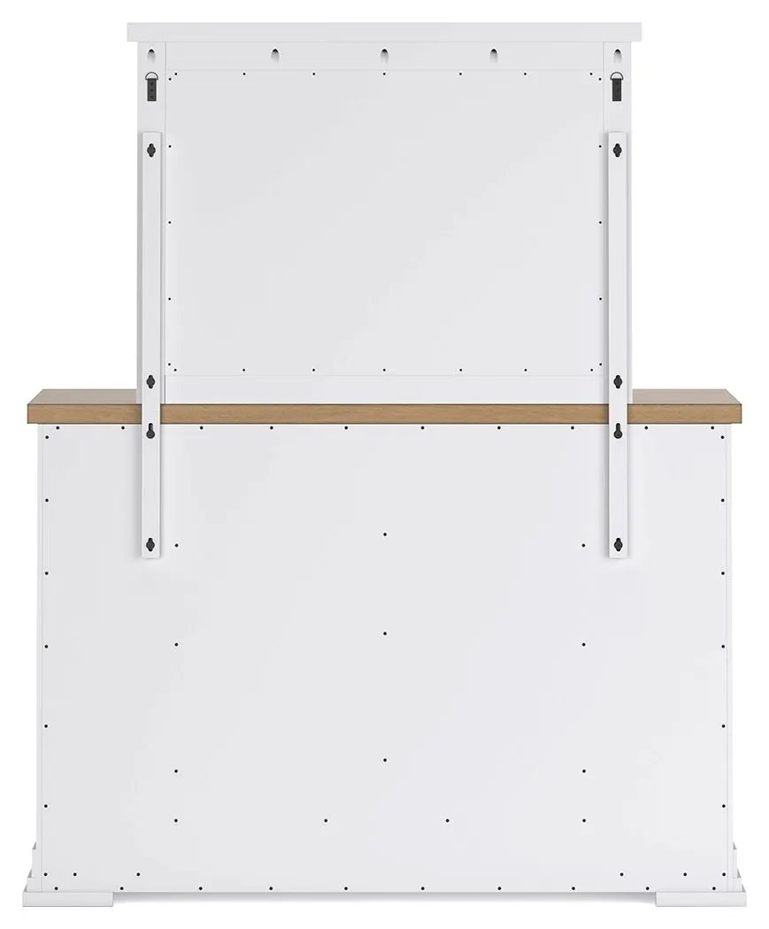 Ashbryn - Dresser And Mirror - White / Natural by Unique Piece Furniture