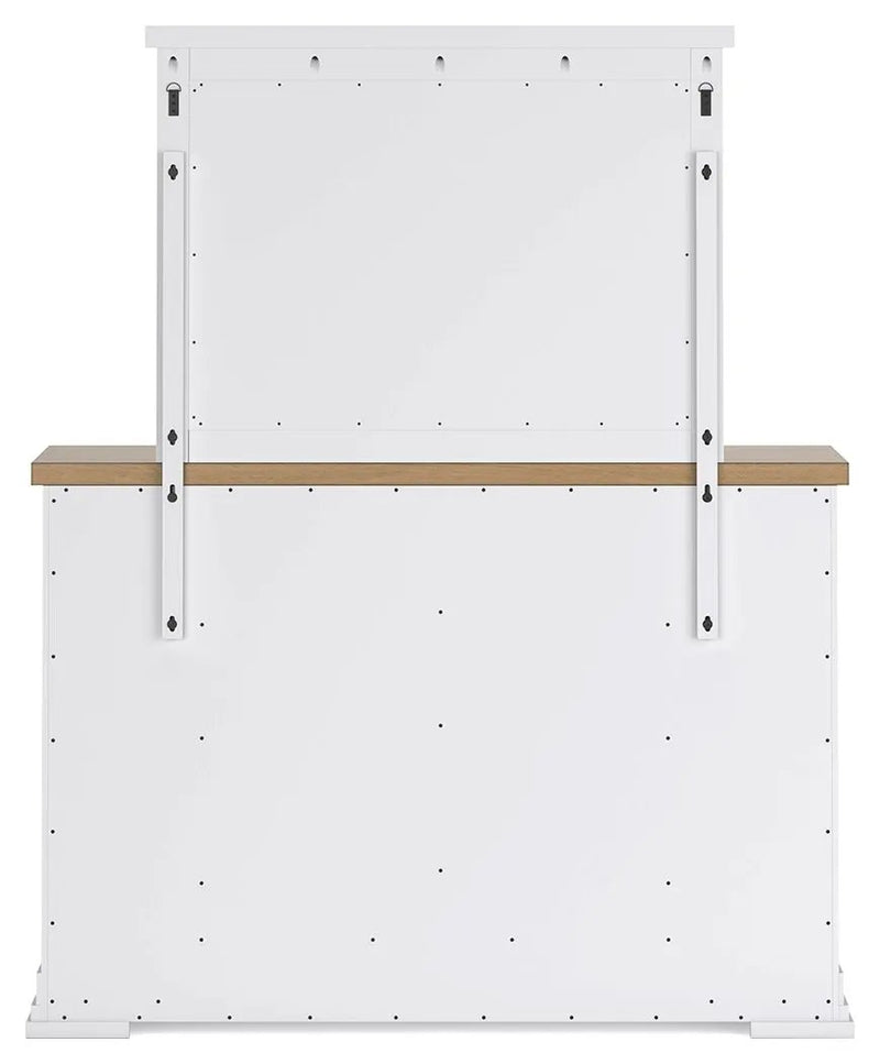 Ashbryn - Dresser And Mirror - White / Natural by Unique Piece Furniture