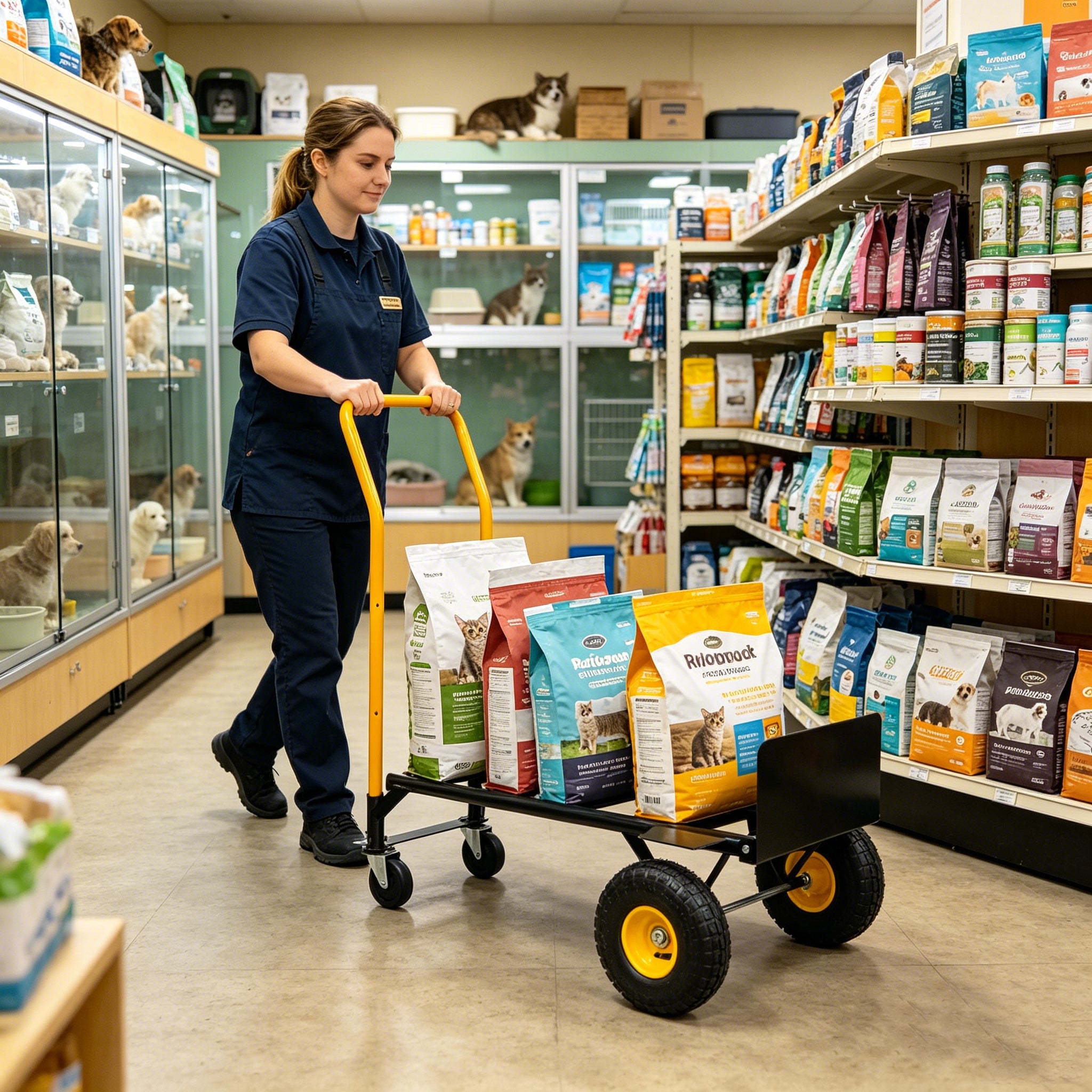 HT1006BK-YL Hand Truck Dual Purpose Cart by HouseOfZazla