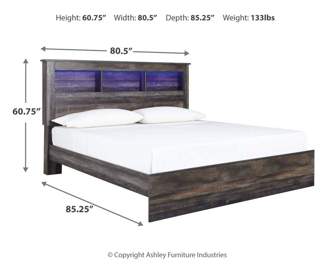 Drystan - Panel Bookcase Bed by Unique Piece Furniture