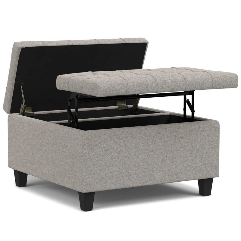 Harrison - Upholstered Coffee Table Storage Ottoman by Unique Piece Furniture