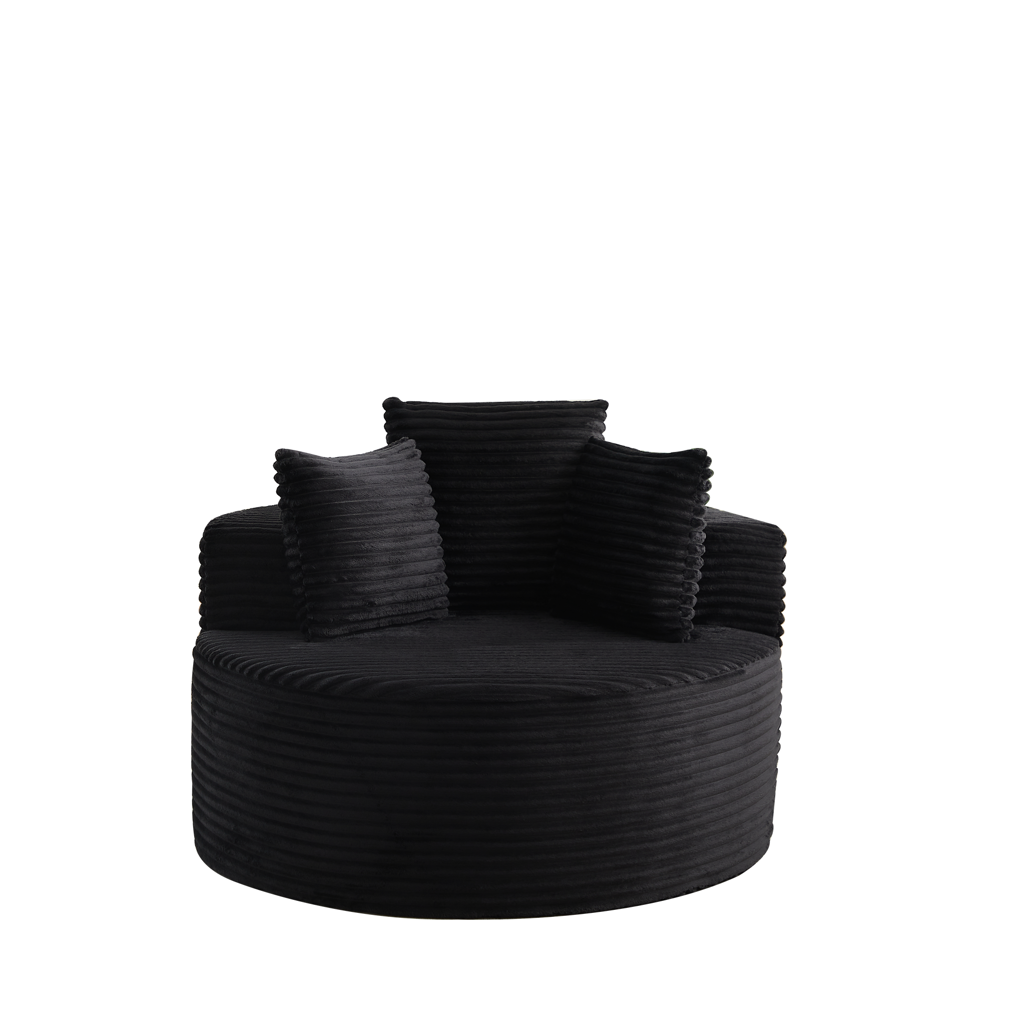 43-Inch Round Corduroy Single Sofa by HouseOfZazla