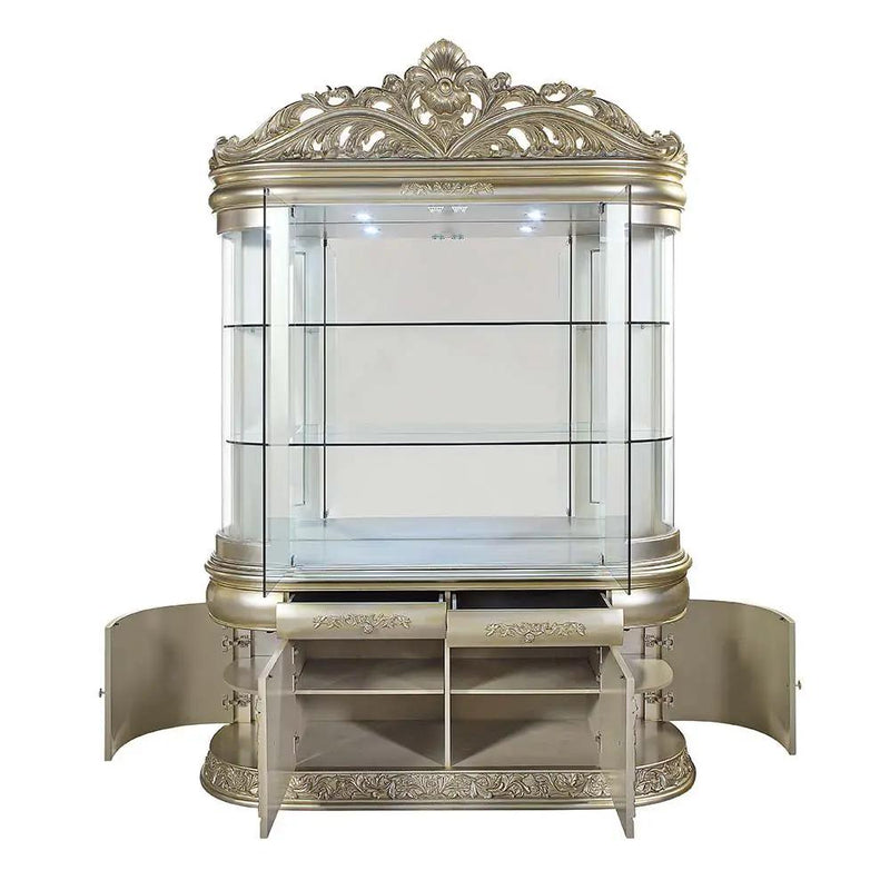 Sorina - Curio - Antique Gold by Unique Piece Furniture