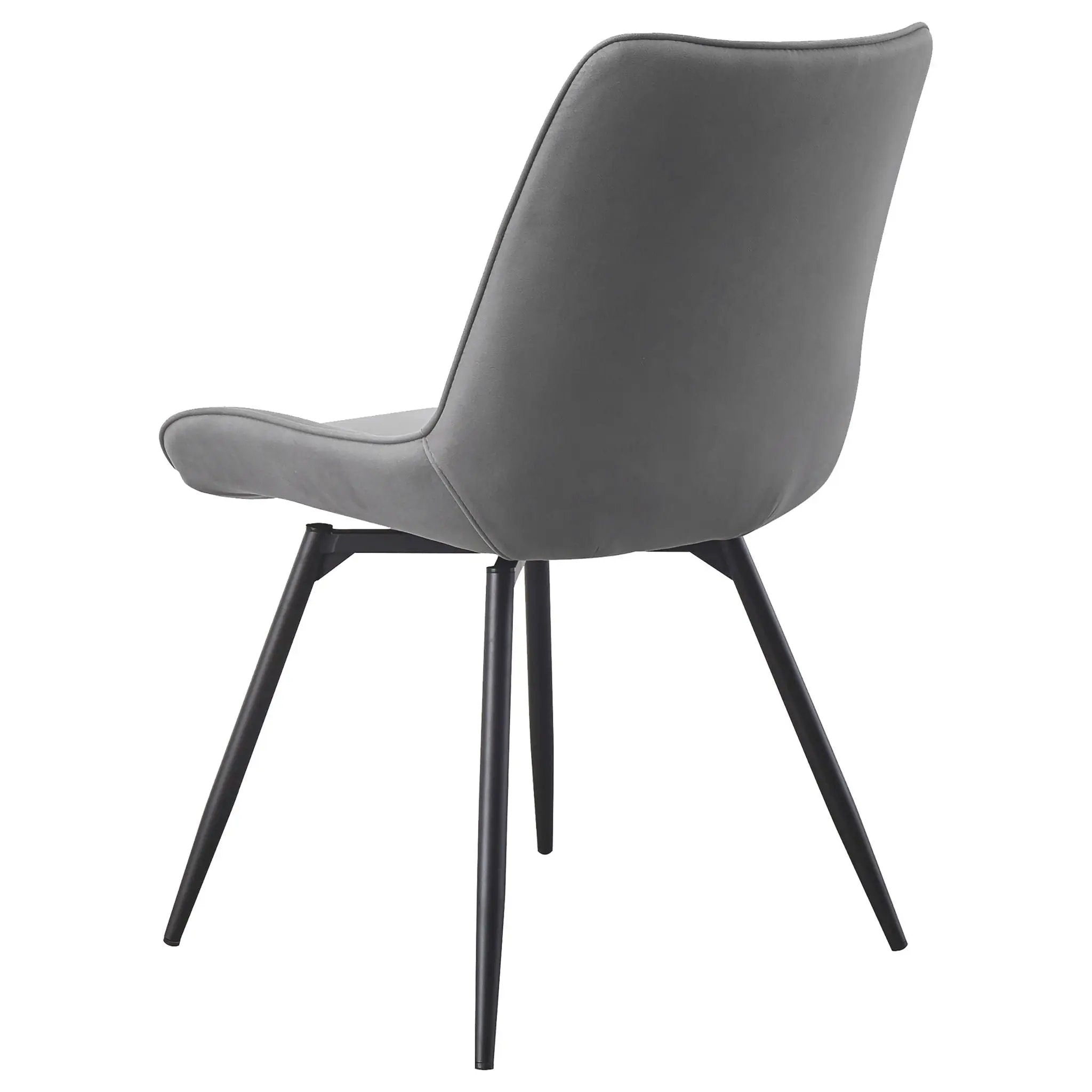 Diggs Upholstered Swivel Dining Side Chair Grey (Set of 2) by Unique Piece Furniture