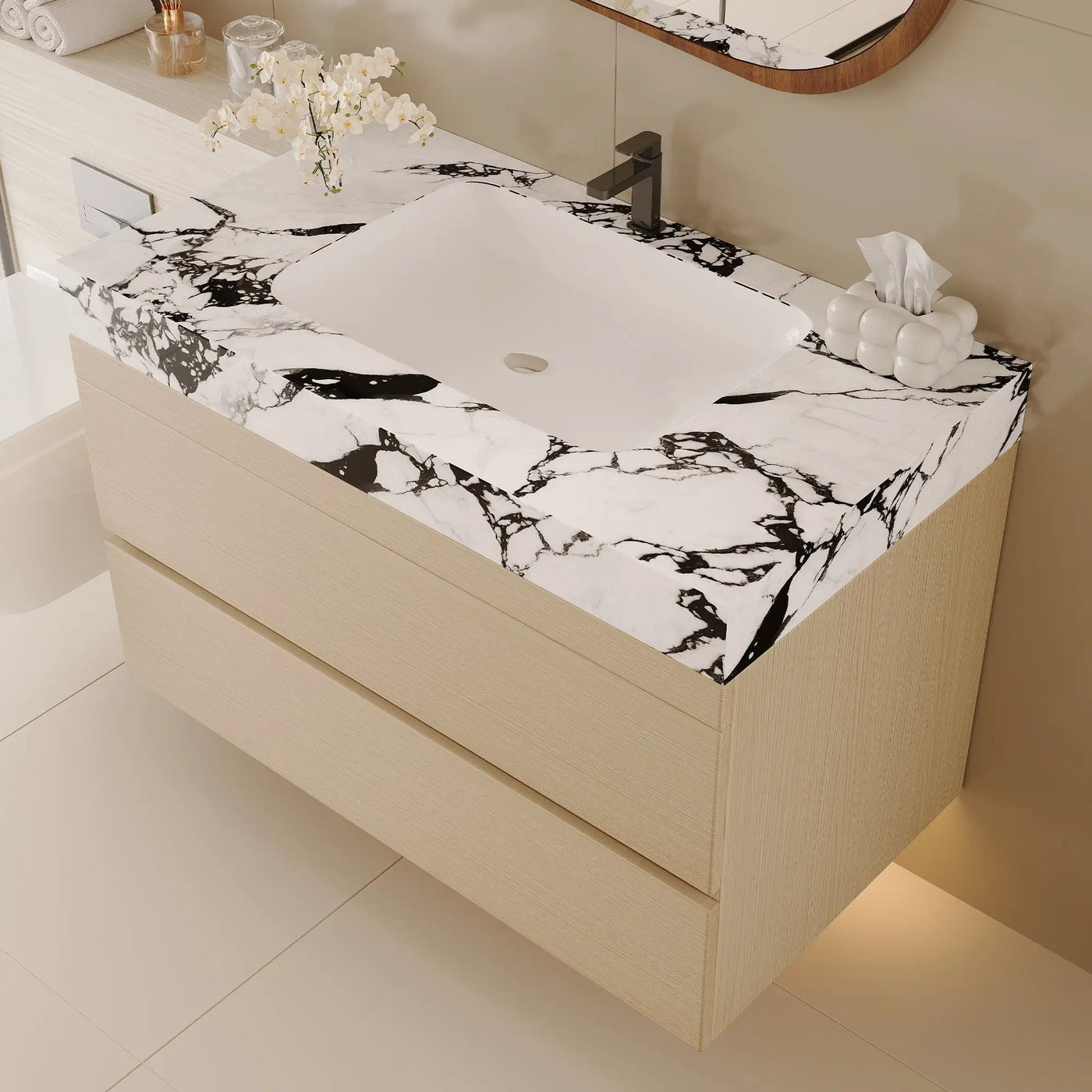 29.9" Modern Floating Bathroom Vanity by HouseOfZazla
