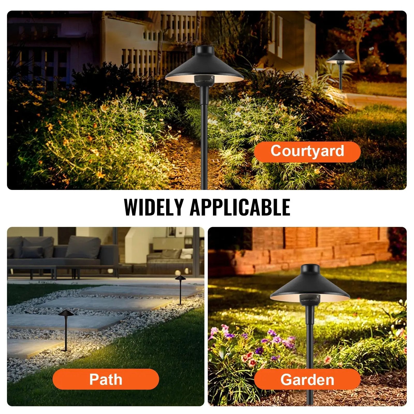 12 Pack Low Voltage Landscape Path Lights by HouseOfZazla