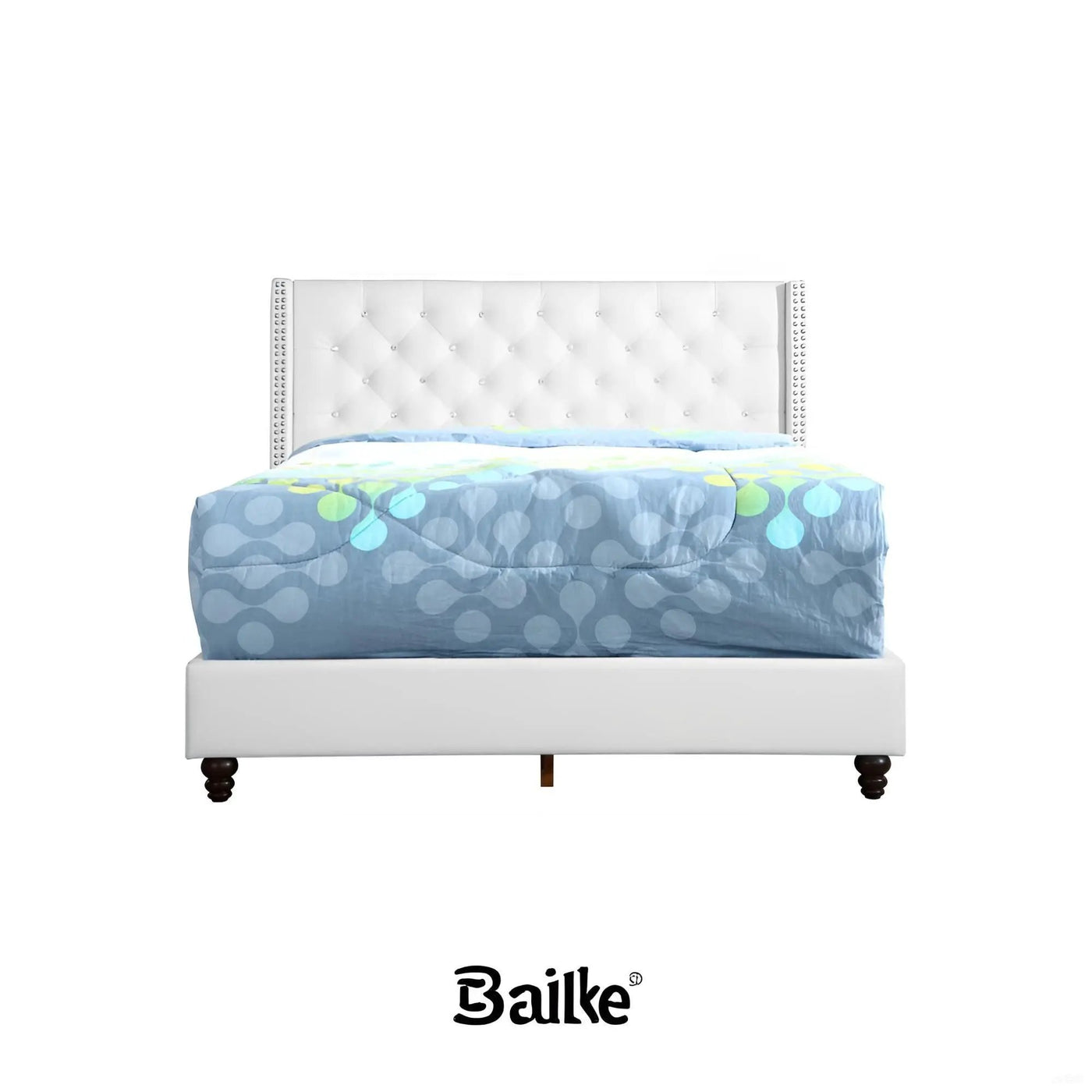 Upholstered Nailhead Trim Chic Bed by HouseOfZazla
