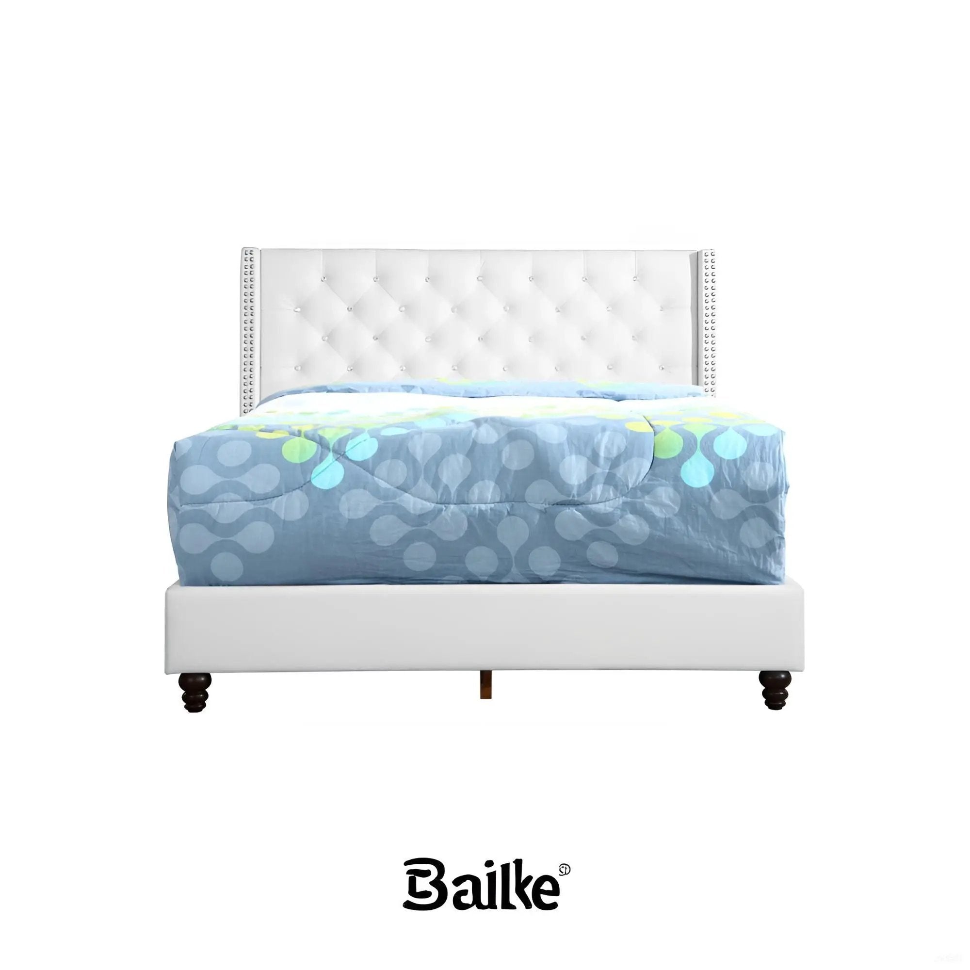 Upholstered Nailhead Trim Chic Bed by HouseOfZazla