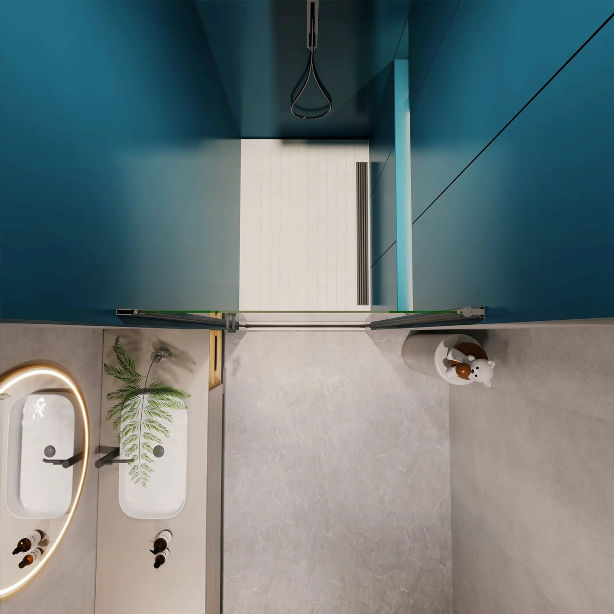 Universal Pivot Shower Door by HouseOfZazla
