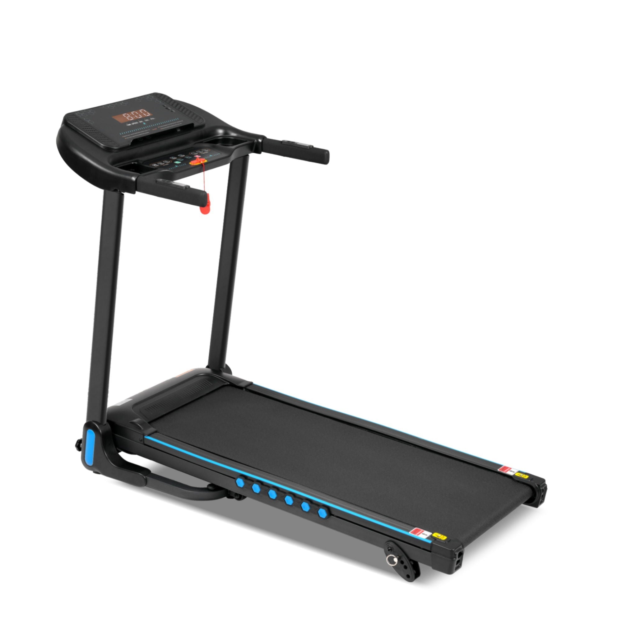 Incline Treadmill For Running & Walking, Hydraulic System Auto Folding With Type C & USB Charge For Android, 10Mph, Bluetooth Speaker - Black by HouseOfZazla