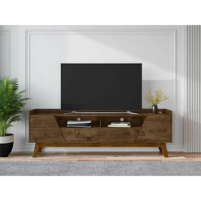 Marcus - TV Stand With 4 Shelves And Soft Close Doors by HouseOfZazla