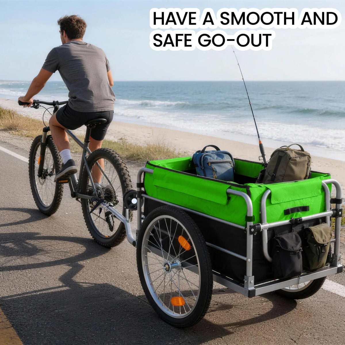 Heavy Duty Bike Cargo Trailer by HouseOfZazla