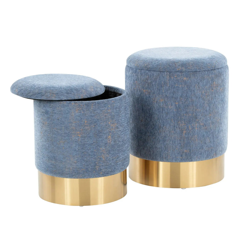 Marla - Contemporary Nesting Ottoman Set by Unique Piece Furniture