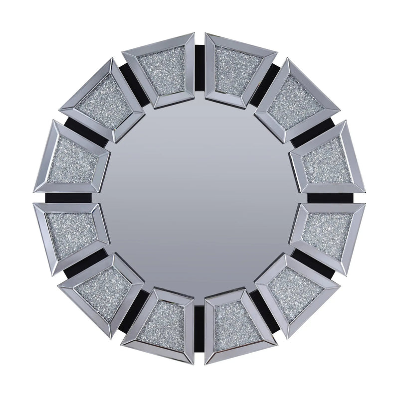 Noralie Mirrored Faux Diamonds Accent Mirror by HouseOfZazla