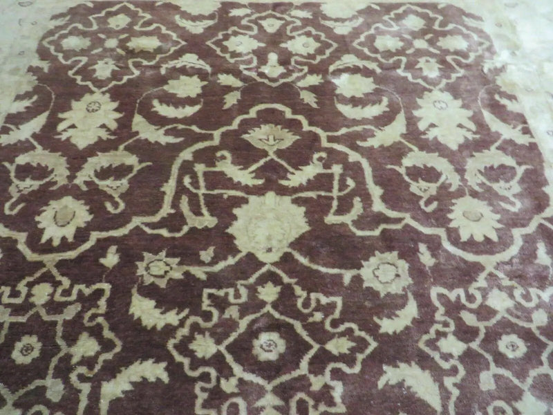 7' X 10' Vintage Fine Handmade Pakistan Peshawar Chobi Floral Wool Rug Vegy Dye by Jewel Rugs