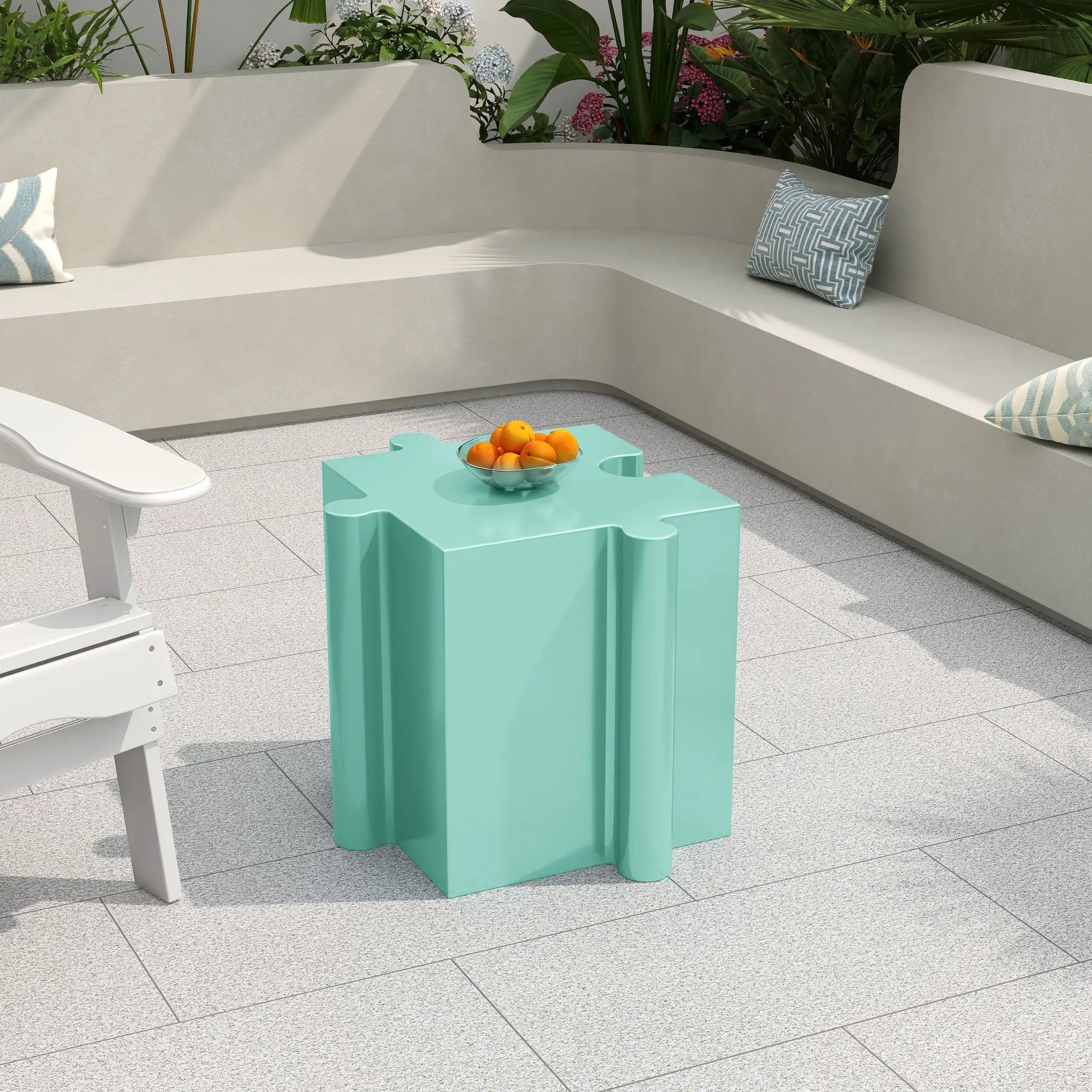 Puzzle Art Side Table by HouseOfZazla