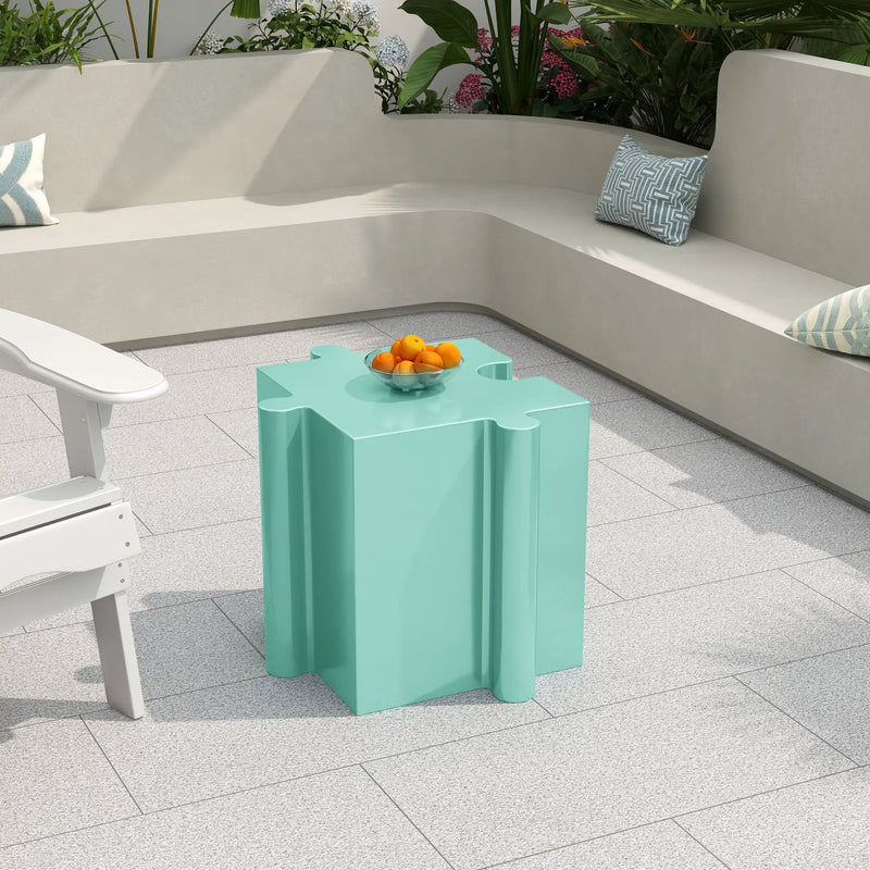 Puzzle Art Side Table by HouseOfZazla