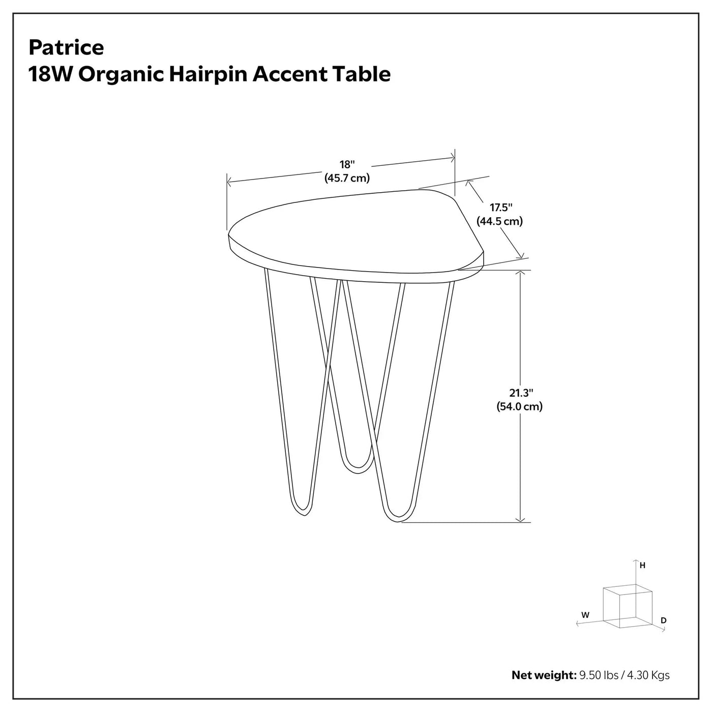 Patrice - Handcrafted Metal And Wood Accent Table by HouseOfZazla