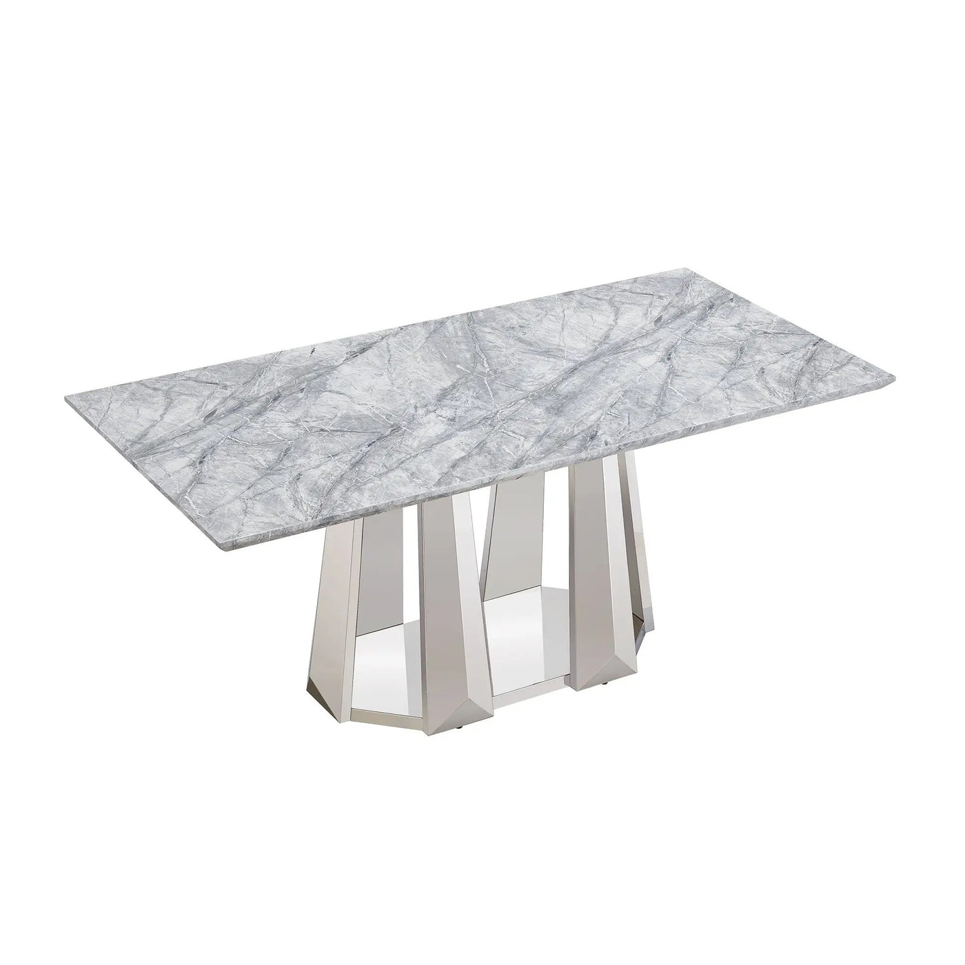 Marble Dining Table for 6 People by HouseOfZazla