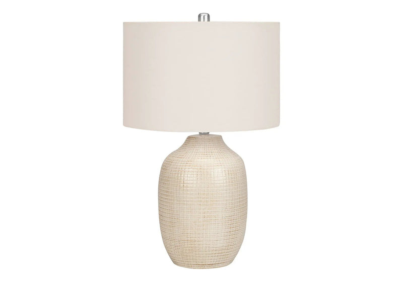 Table Lamp, Lighting, Ceramic, Contemporary - Cream by Unique Piece Furniture