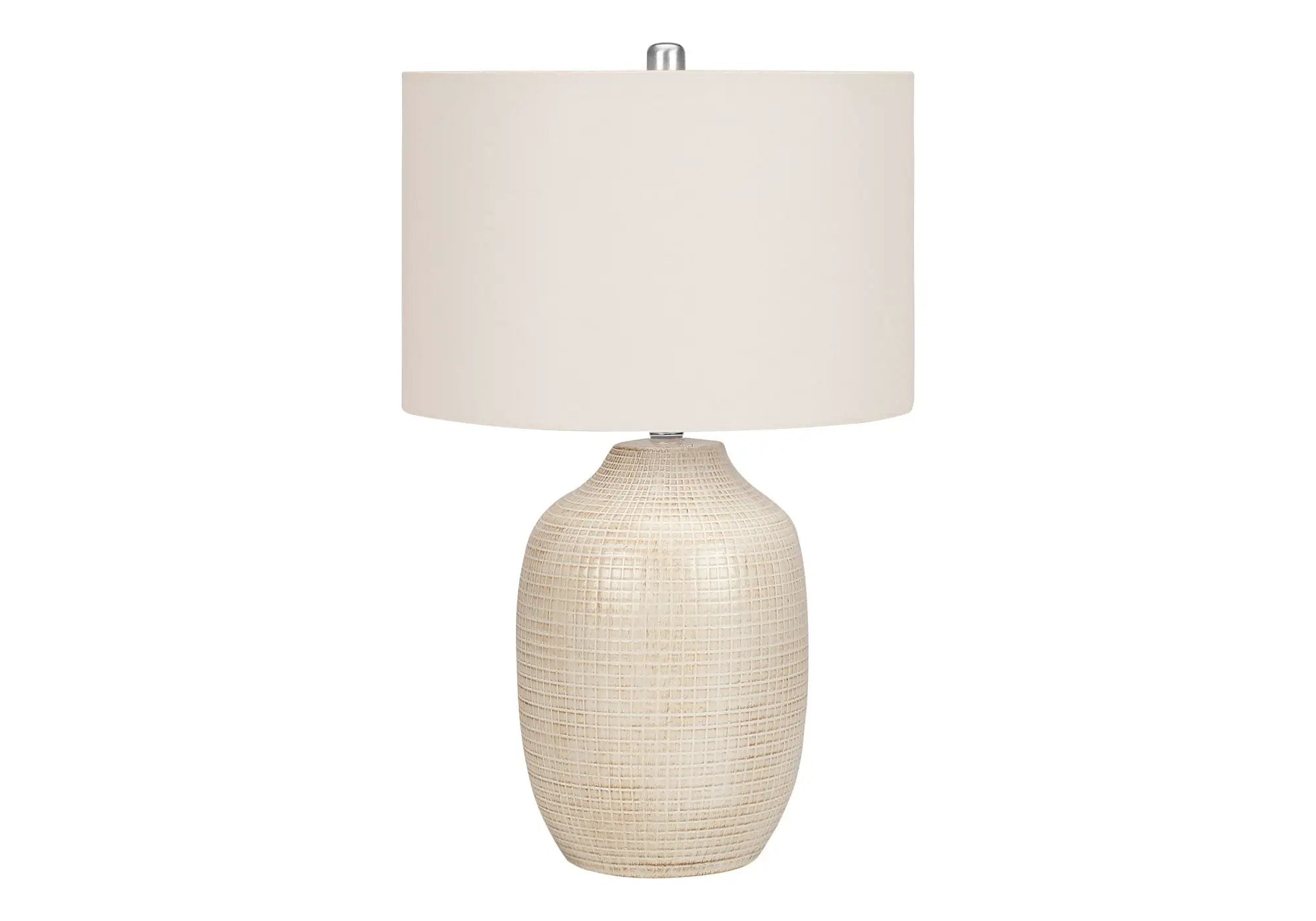 Table Lamp, Lighting, Ceramic, Contemporary - Cream by HouseOfZazla