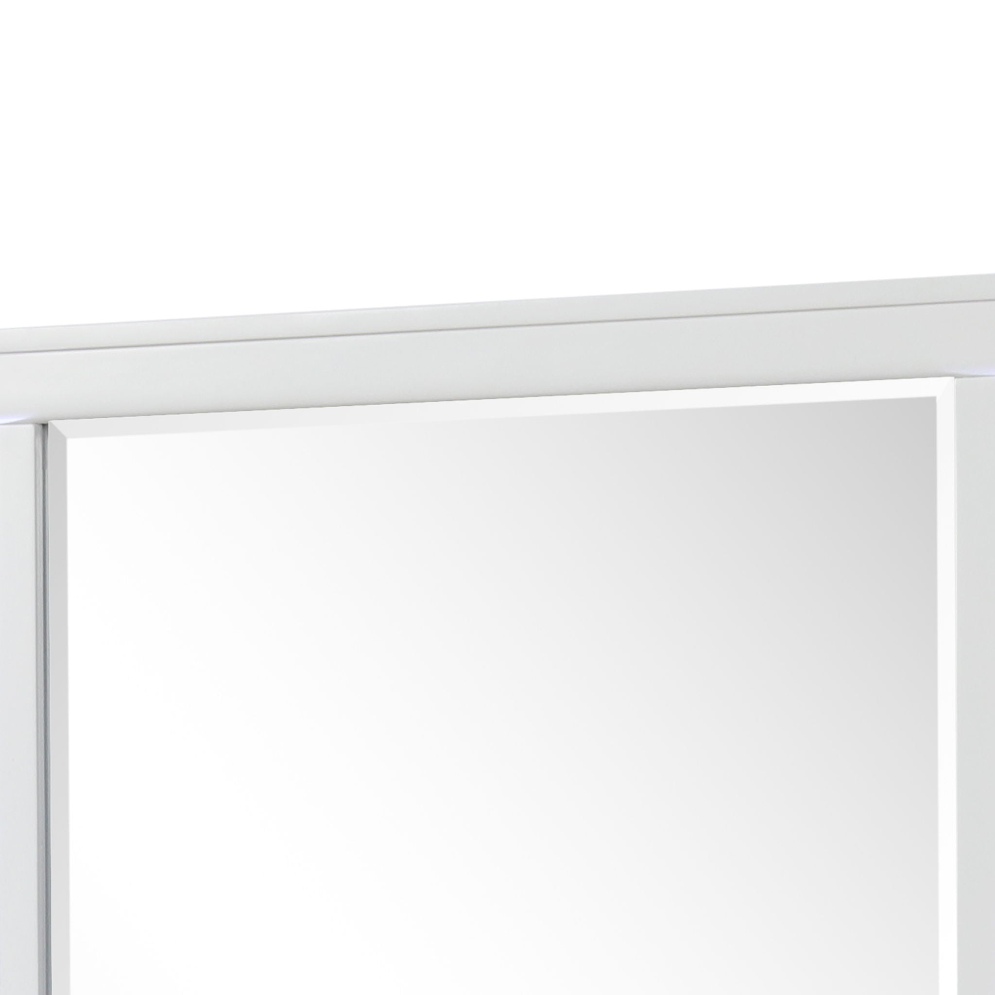 Abigale - Mirror For Dresser Top Made With LED (Includes Only Mirror) - White by HouseOfZazla