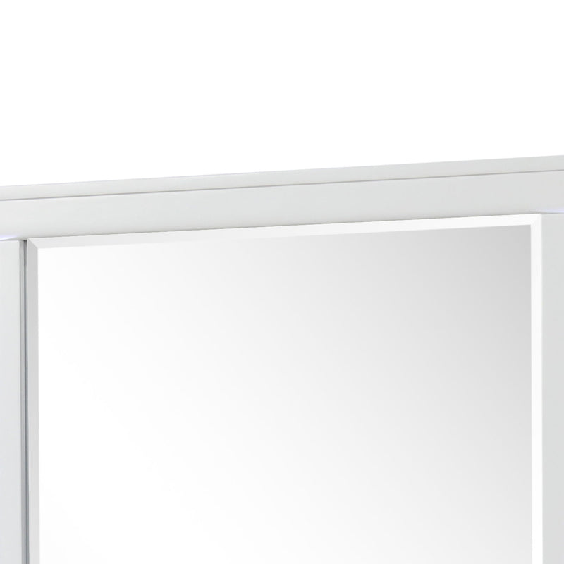 Abigale - Mirror For Dresser Top Made With LED (Includes Only Mirror) - White by HouseOfZazla