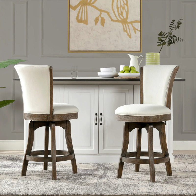 Henry - Armless Swivel Counter Height Bar Stool by Unique Piece Furniture