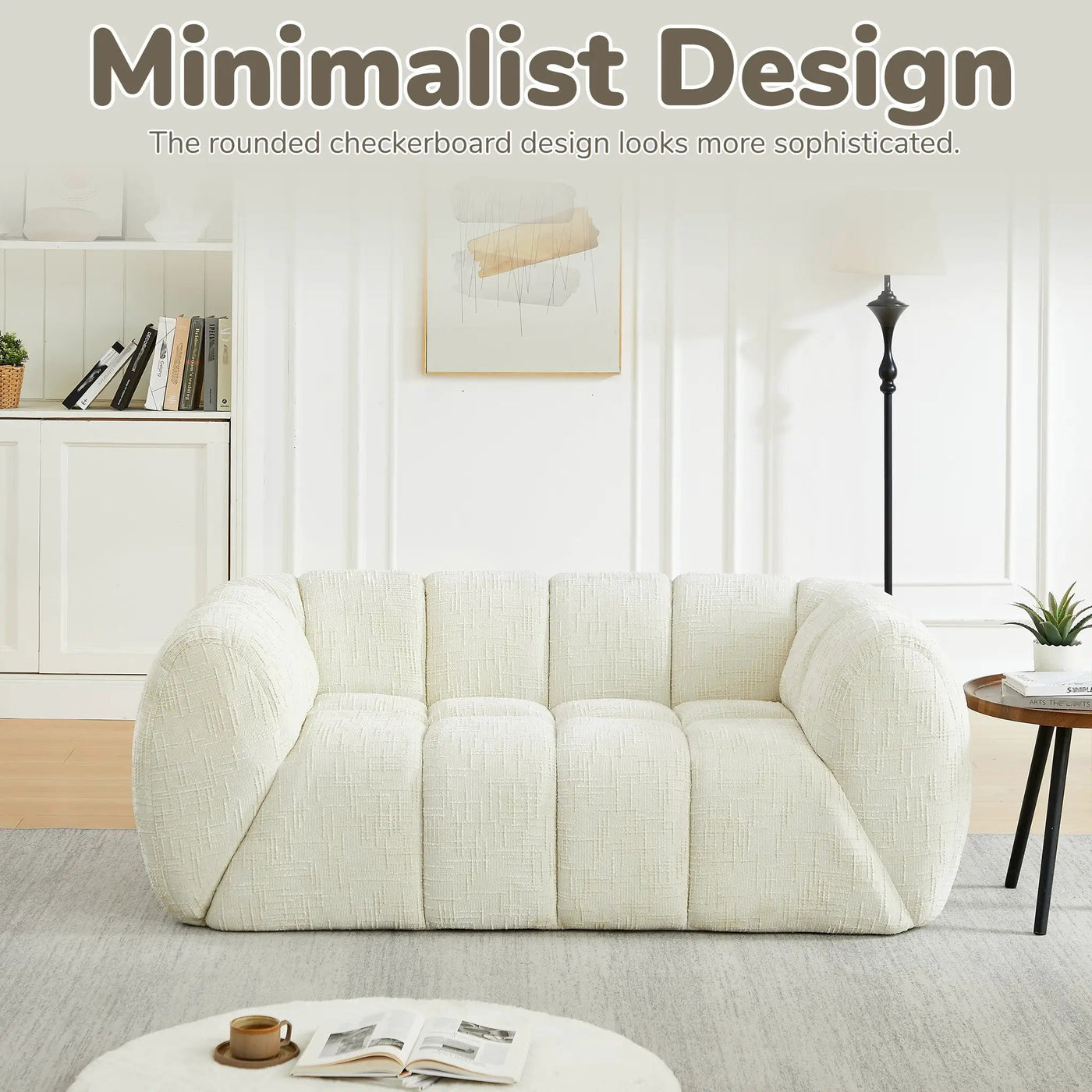 Chenille Pure Foam Sofa by HouseOfZazla