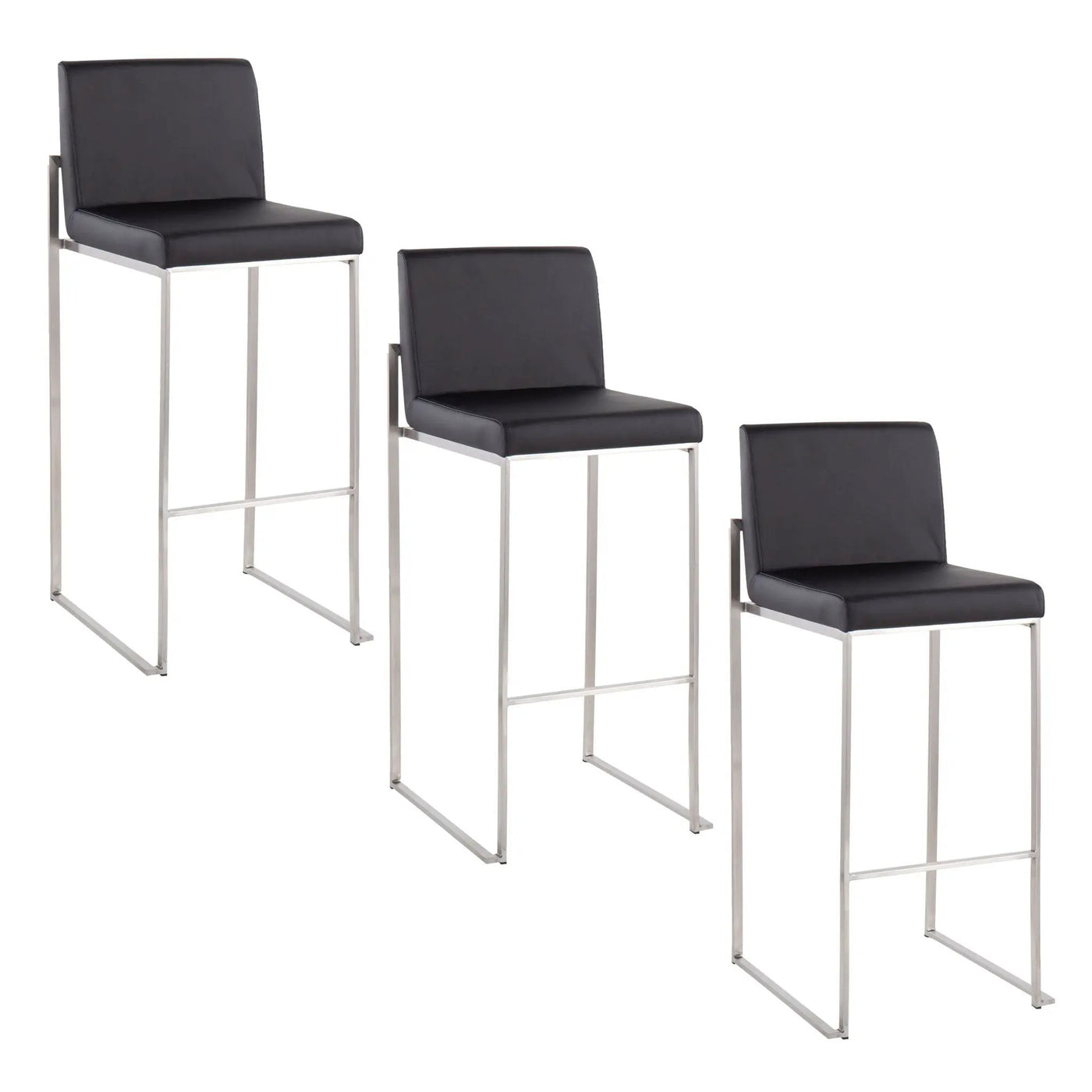 Fuji - Contemporary And Modern Elegance High Back Barstool by HouseOfZazla