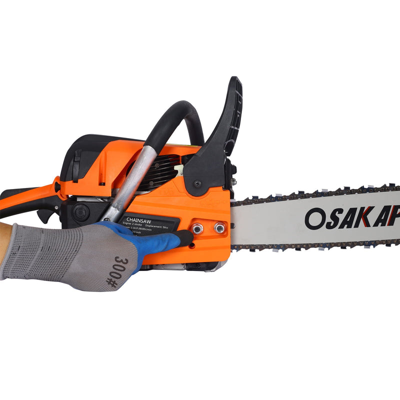 58Cc Gasoline Chainsaw 20" For Tree And Wood Cutting Epa Compliant - Orange by HouseOfZazla