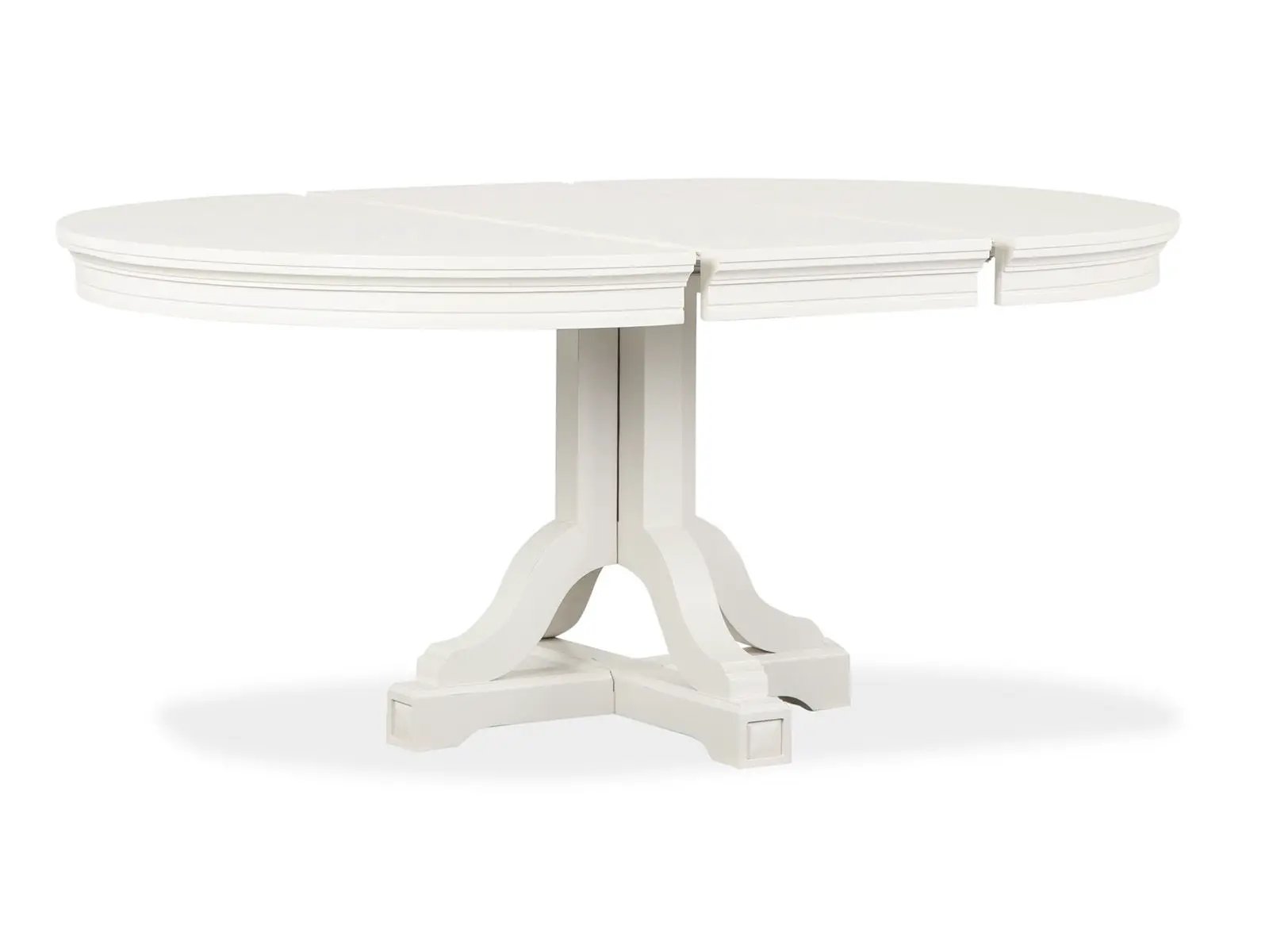 Willowbrook - Extendable 48" Round Dining Table - Egg Shell White by Unique Piece Furniture