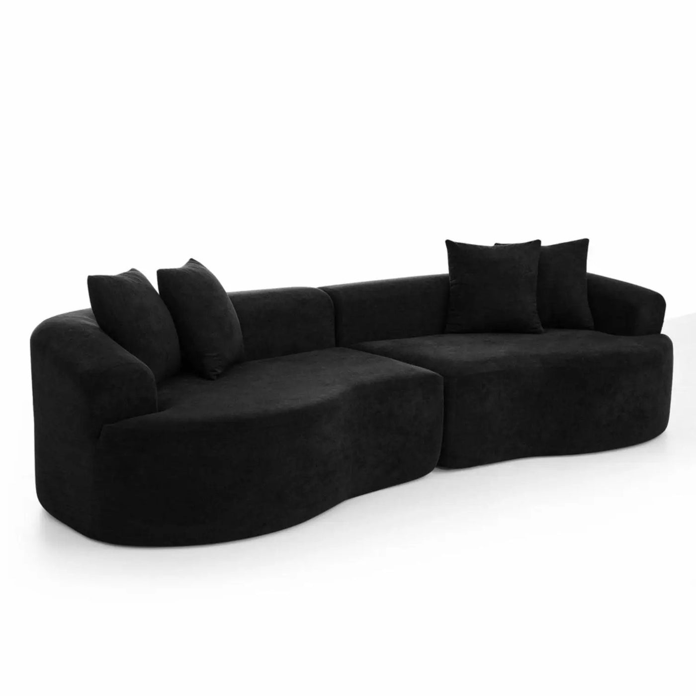 4 Seater Curved Cloud Sectional Sofa by HouseOfZazla