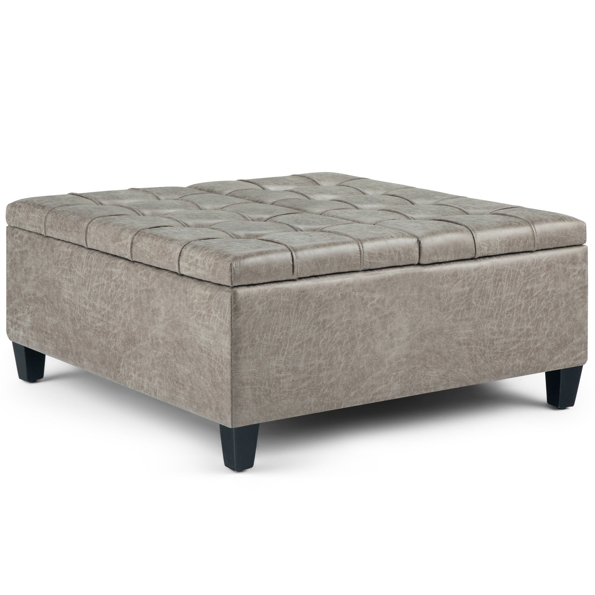Harrison - Upholstered Coffee Table Storage Ottoman by HouseOfZazla