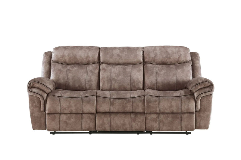 Zubaida Two Tone Recliner Sofa with USB Port and Drop Down Table by HouseOfZazla