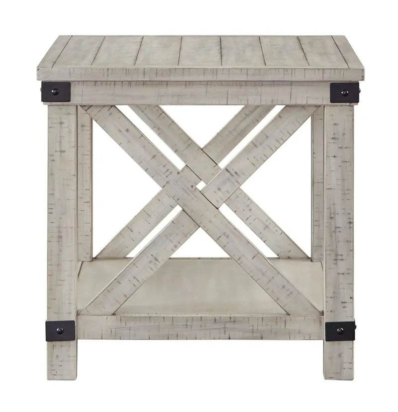 Carynhurst - Rectangular End Table - Whitewash by Unique Piece Furniture