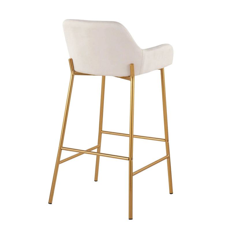 Daniella - Contemporary / Glam Fixed Height Bar Stool (Set of 2) by Unique Piece Furniture
